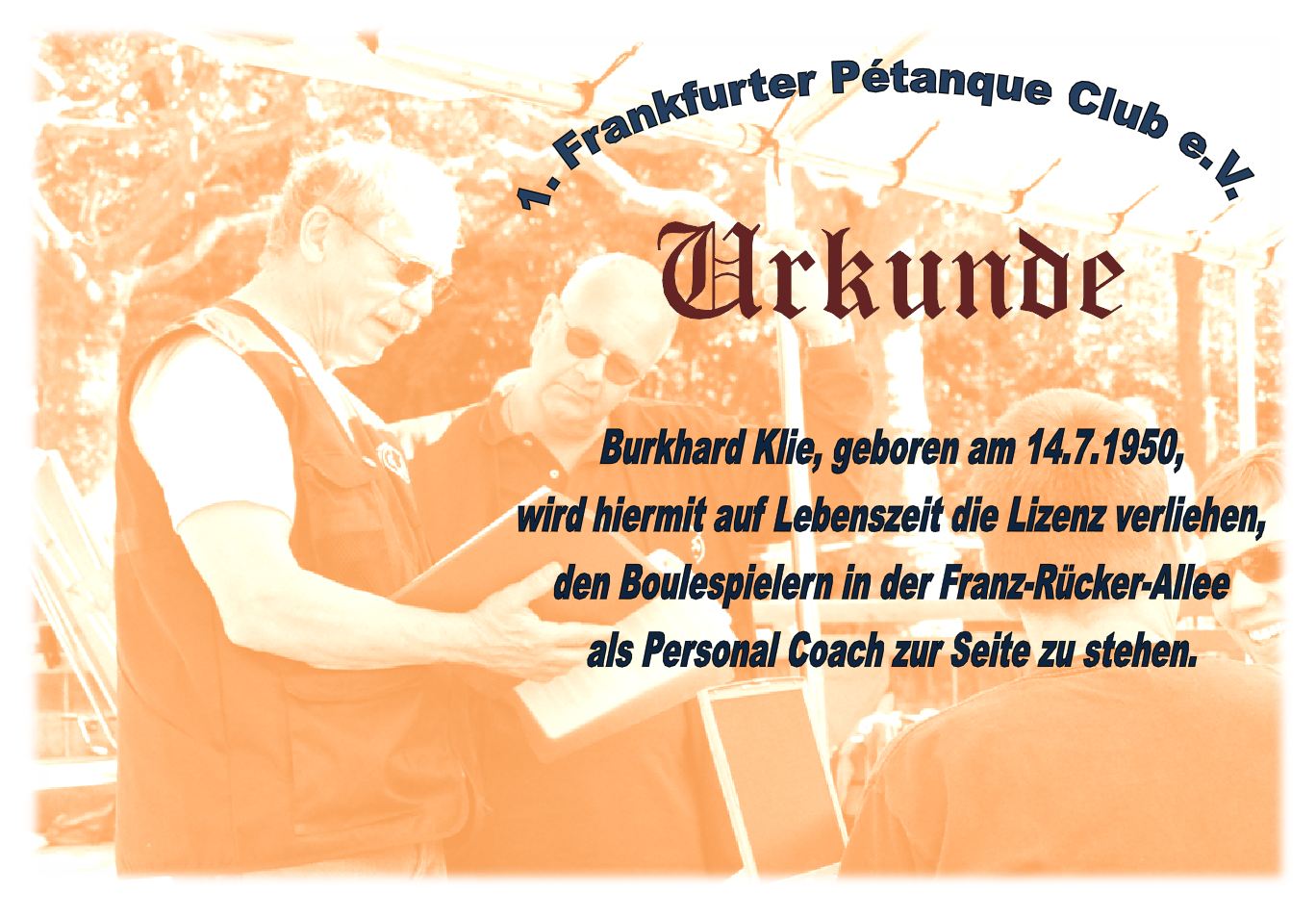 Urkunde-Burkhard Burkhard, unser personal Voach